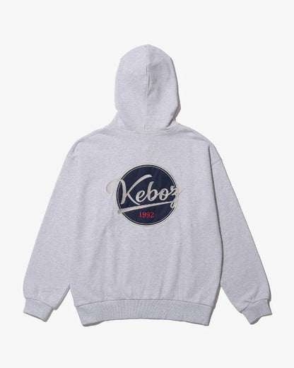 KEBOZ BB LOGO SWEAT FULL ZIP HOODIE