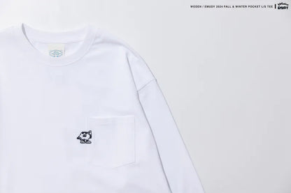 WODEN® / Emudy 2024 Fall & Winter 038 Pocket L/S Tee