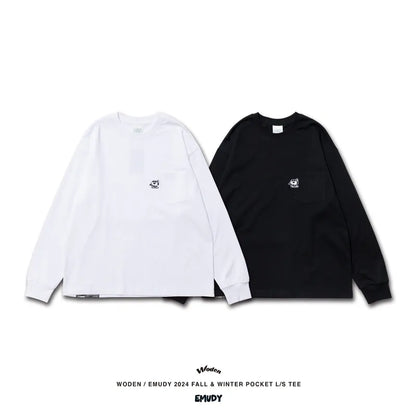 WODEN® / Emudy 2024 Fall & Winter 038 Pocket L/S Tee