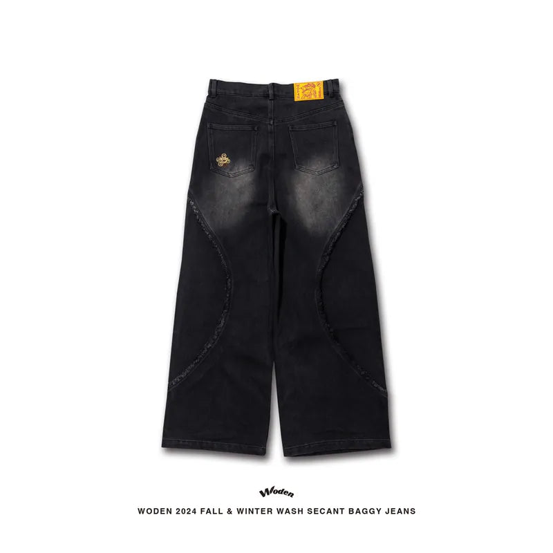 WODEN 2024 Fall & Winter 053 Wash Secant Baggy Jeans