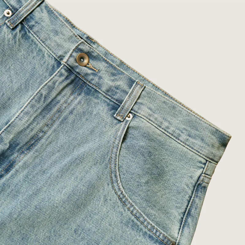 P.B.P WASHED BAGGY JEANS