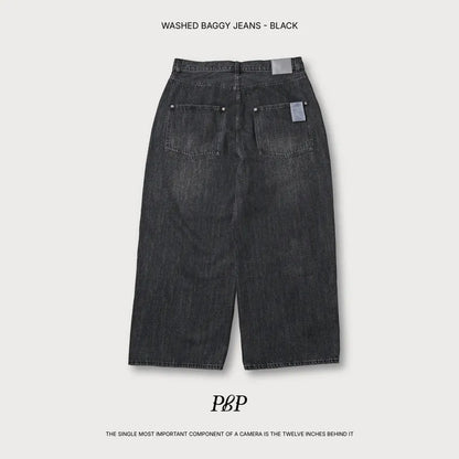 P.B.P WASHED BAGGY JEANS