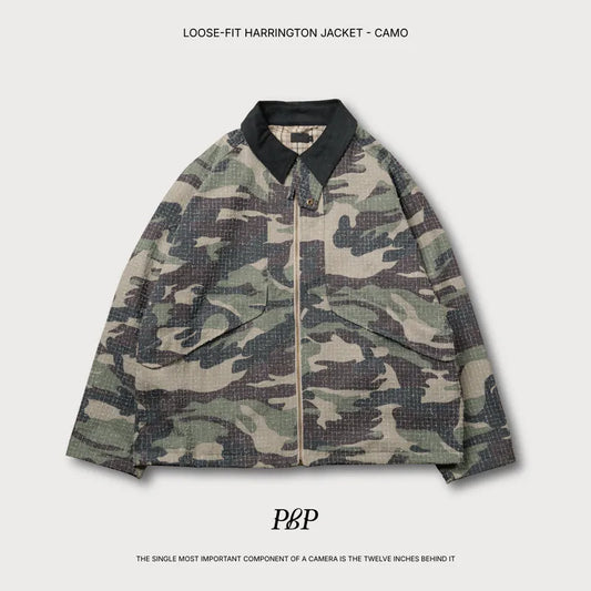 P.B.P Loose-Fit Harrington Jacket