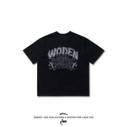 WODEN® X AES® 2024 Autumn & Winter 064 Fire LOGO Tee