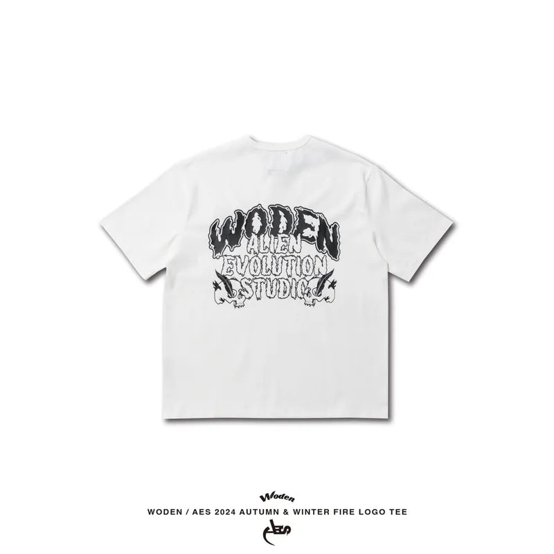 WODEN® X AES® 2024 Autumn & Winter 064 Fire LOGO Tee