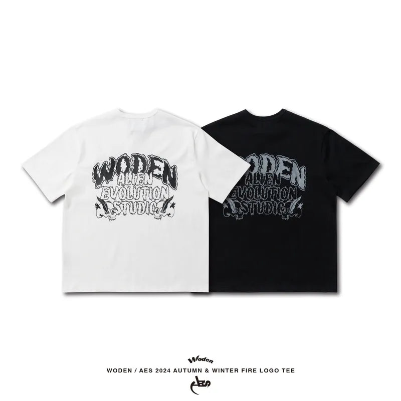 WODEN® X AES® 2024 Autumn & Winter 064 Fire LOGO Tee