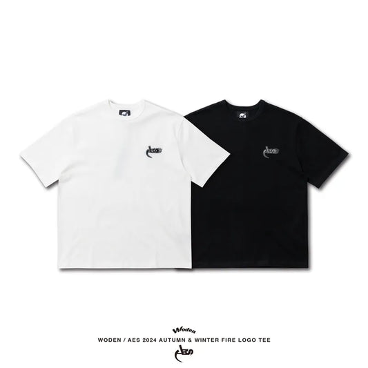 WODEN® X AES® 2024 Autumn & Winter 064 Fire LOGO Tee