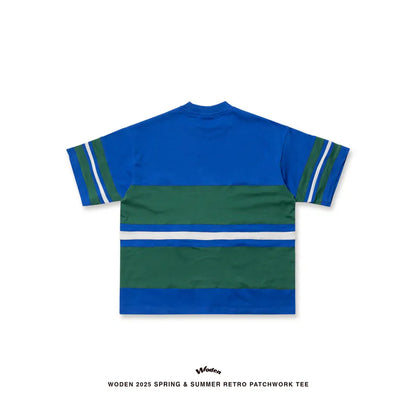 WODEN 2025 Spring & Summer 043 Retro Patchwork Tee