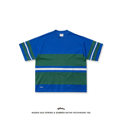 WODEN 2025 Spring & Summer 043 Retro Patchwork Tee