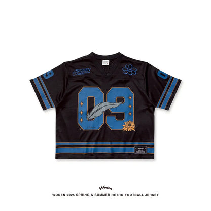 WODEN 2025 Spring & Summer 052 Retro Football Jersey