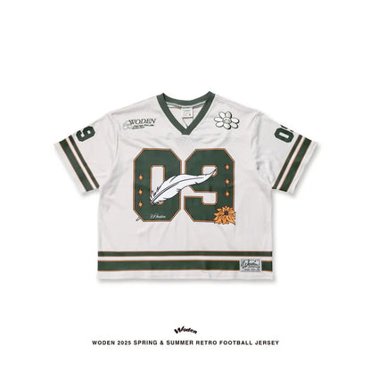 WODEN 2025 Spring & Summer 052 Retro Football Jersey