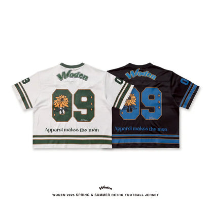 WODEN 2025 Spring & Summer 052 Retro Football Jersey