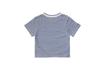 YOKO 條紋修身短版Tee