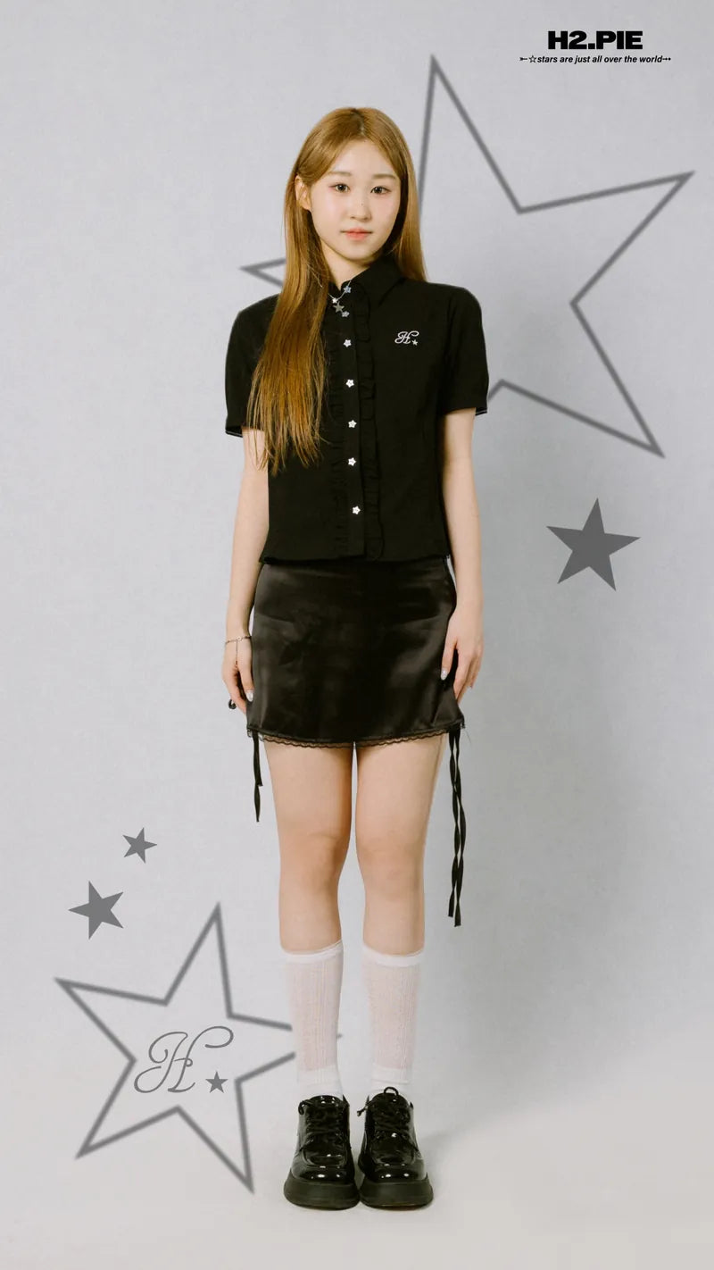 H2.PIE Ruffled Shirt