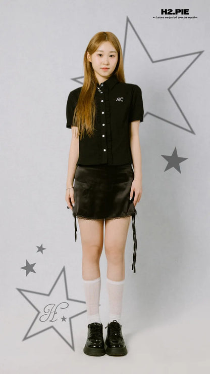 H2.PIE Ruffled Shirt