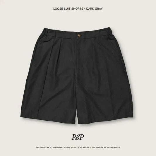 [預購] P.B.P - LOOSE SUIT SHORTS
