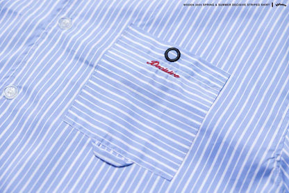 WODEN 2025 Spring & Summer 062 Decisive Striped Shirt