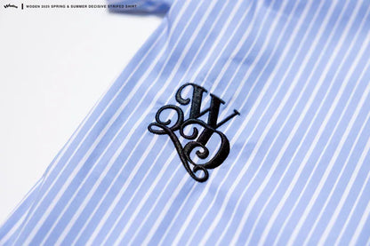 WODEN 2025 Spring & Summer 062 Decisive Striped Shirt