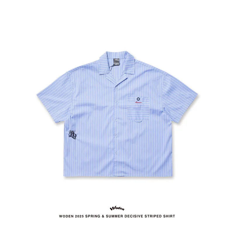 WODEN 2025 Spring & Summer 062 Decisive Striped Shirt