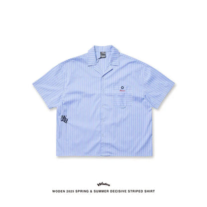 WODEN 2025 Spring & Summer 062 Decisive Striped Shirt