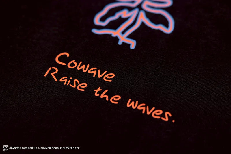 COWAVE 2025 Spring & Summer Doodle Flowers Tee