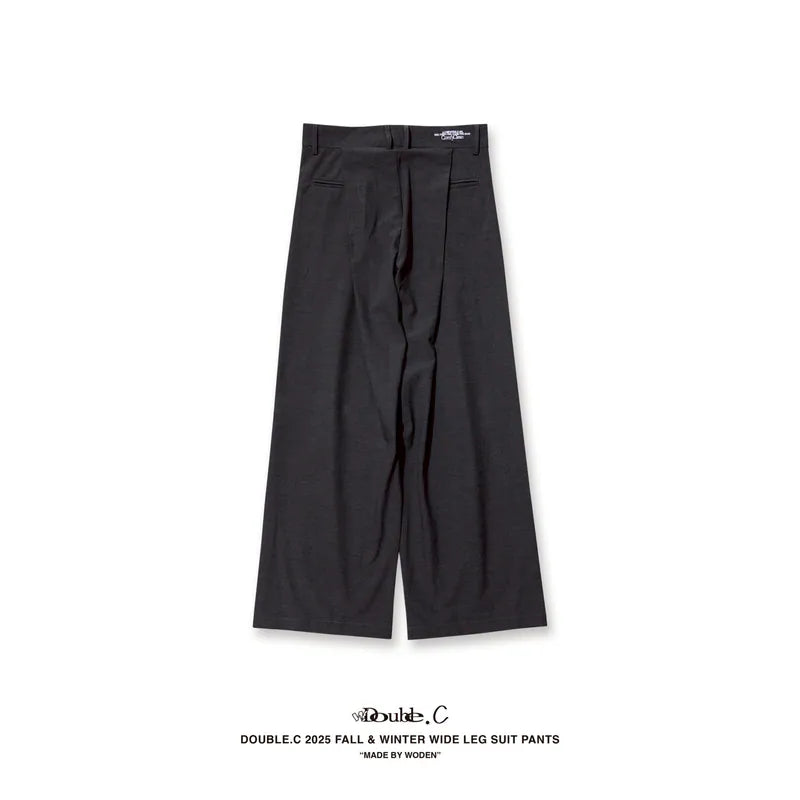 Double.C 2025 Fall & Winter Wide Leg Suit Pants(D-03)