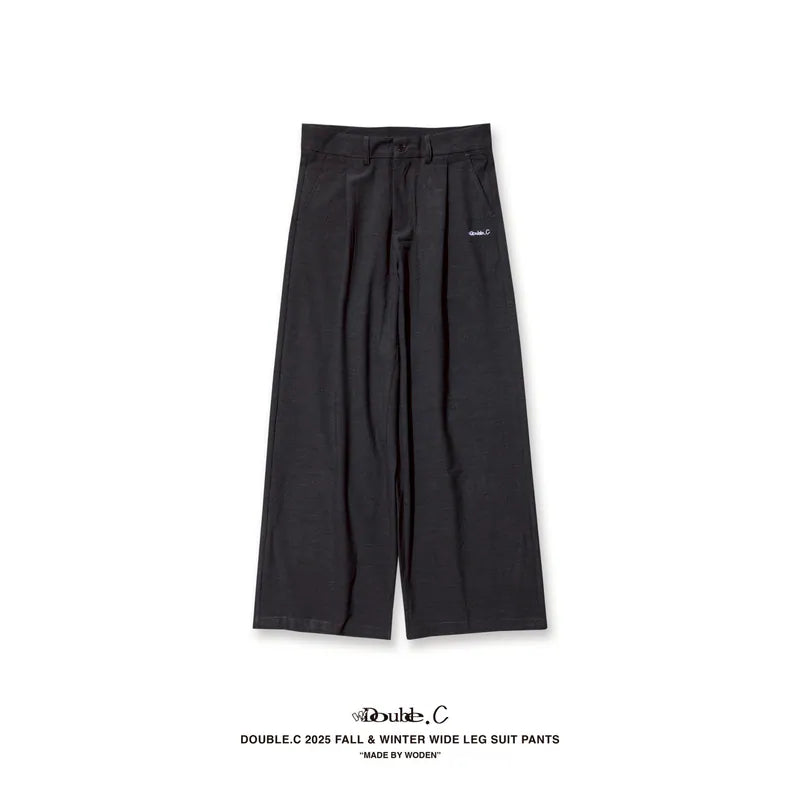 Double.C 2025 Fall & Winter Wide Leg Suit Pants(D-03)