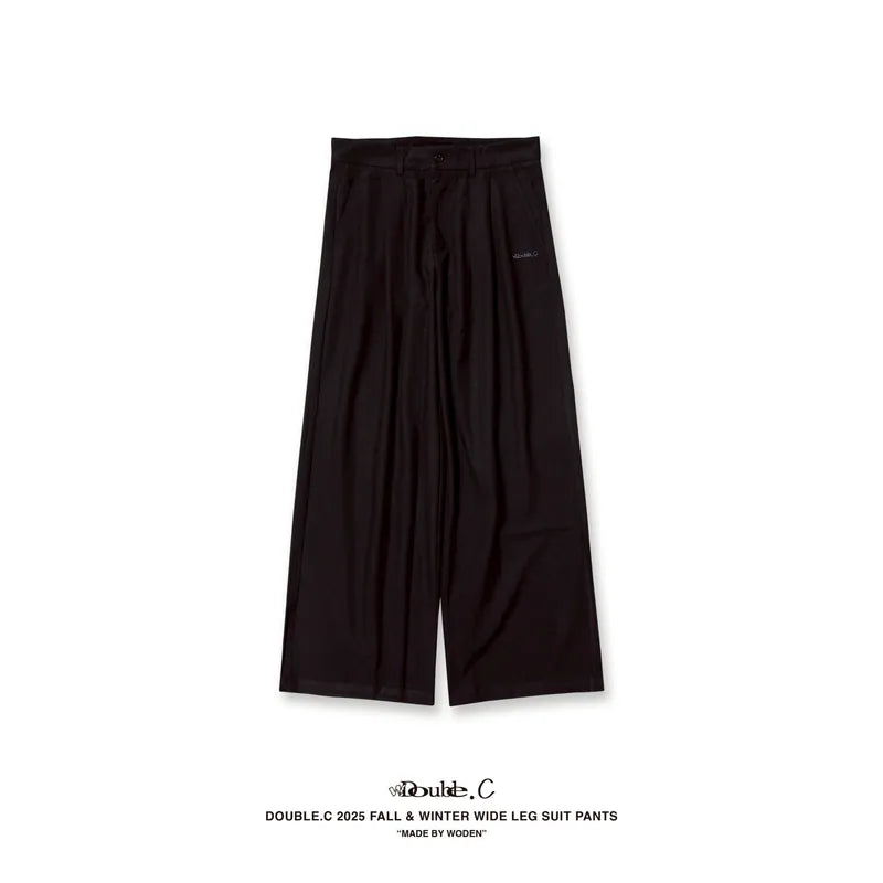 Double.C 2025 Fall & Winter Wide Leg Suit Pants(D-03)
