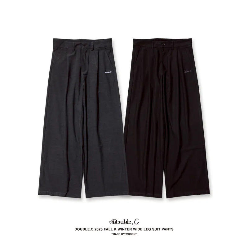 Double.C 2025 Fall & Winter Wide Leg Suit Pants(D-03)