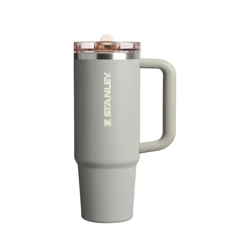 STANLEY 防漏吸管隨手杯 0.88L 鼠尾草灰