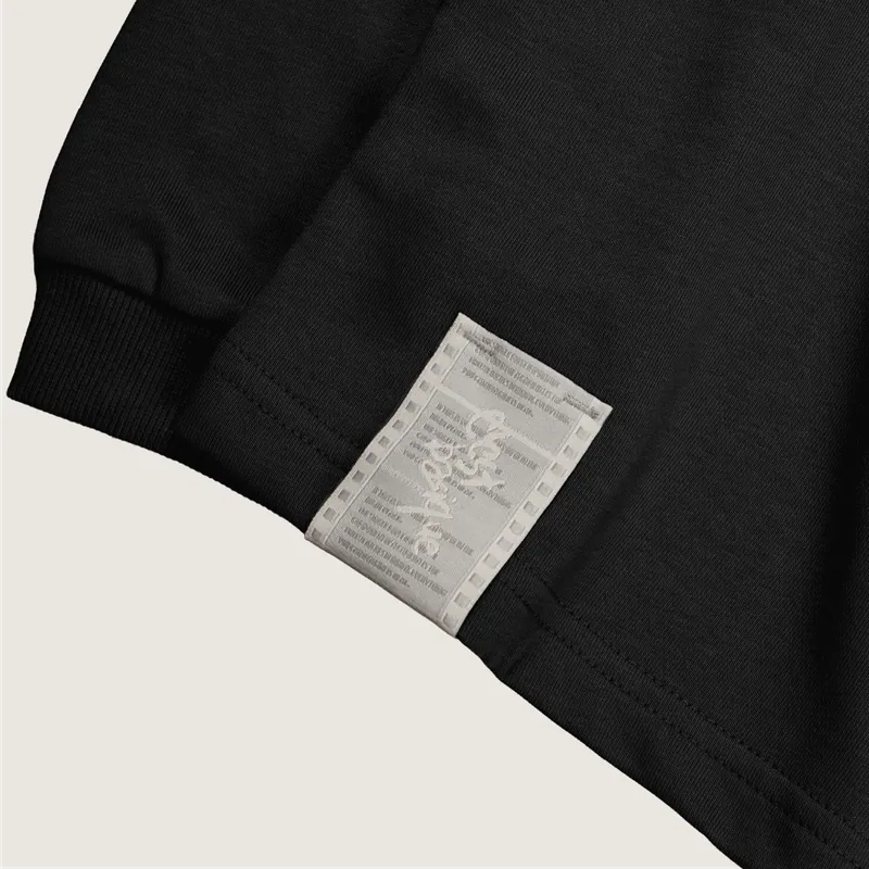 P.B.P - EMBROIDERY LONG SLEEVE TEE - BLACK