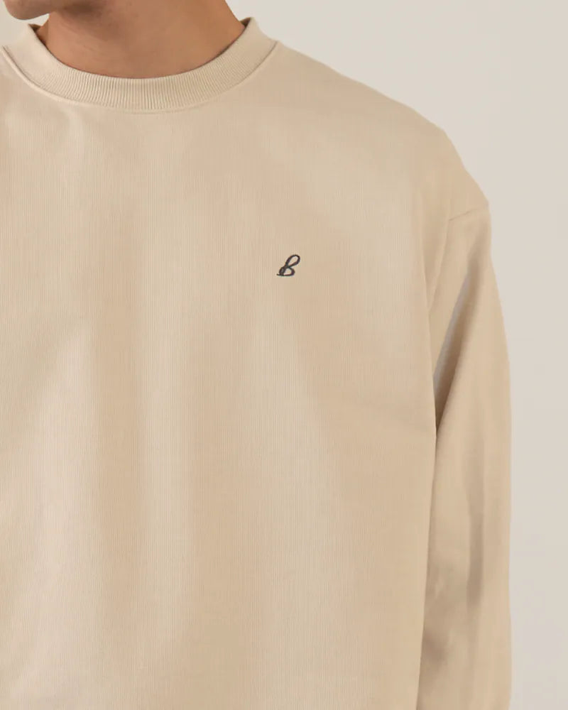 P.B.P - EMBROIDERY LONG SLEEVE TEE - KHAKI