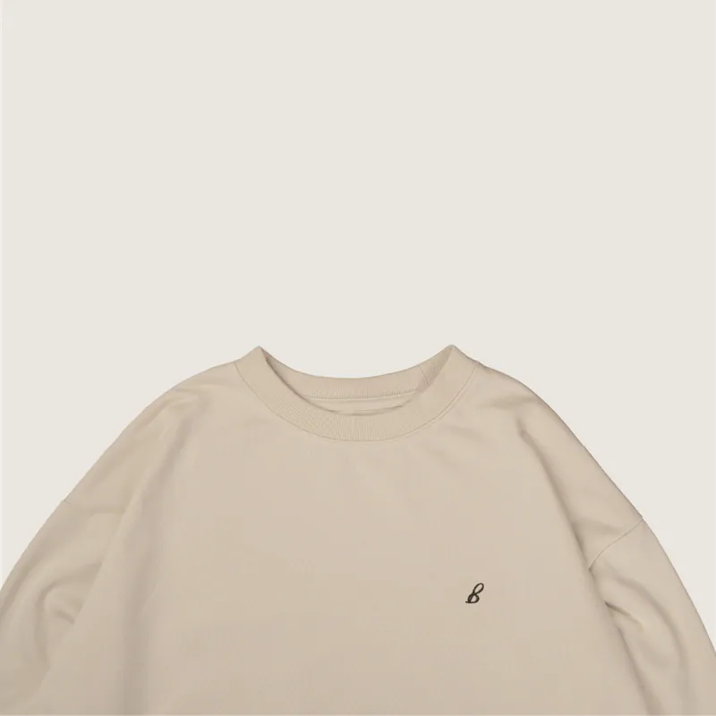 P.B.P - EMBROIDERY LONG SLEEVE TEE - KHAKI