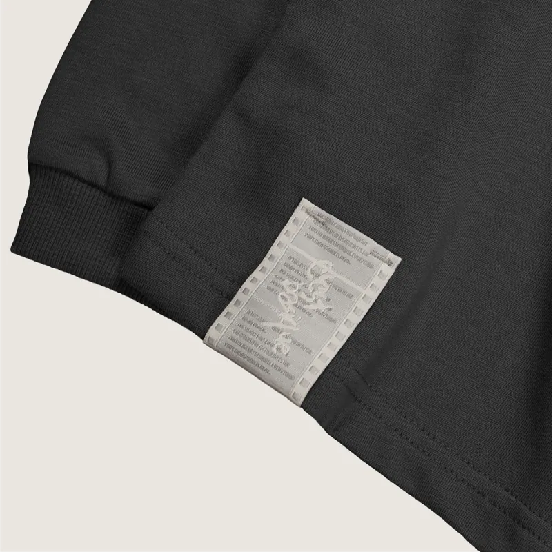 P.B.P - EMBROIDERY LONG SLEEVE TEE - DARK GRAY