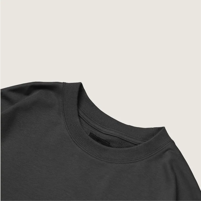 P.B.P - EMBROIDERY LONG SLEEVE TEE - DARK GRAY