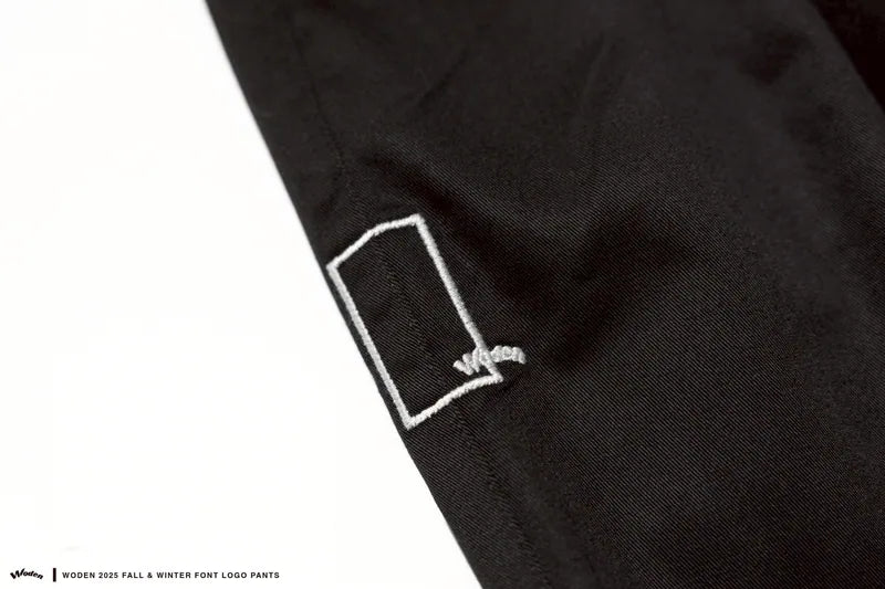 WODEN 2025 Fall & Winter 009 Font LOGO Cargo Pants