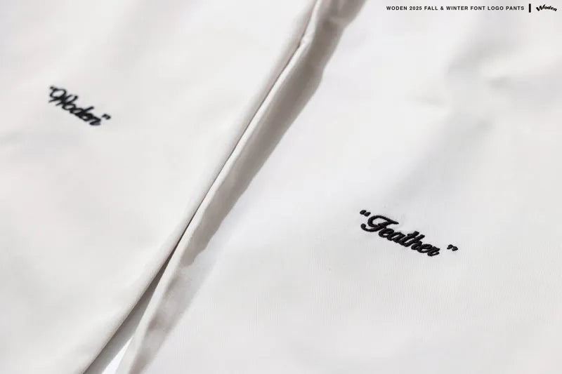 WODEN 2025 Fall & Winter 009 Font LOGO Cargo Pants