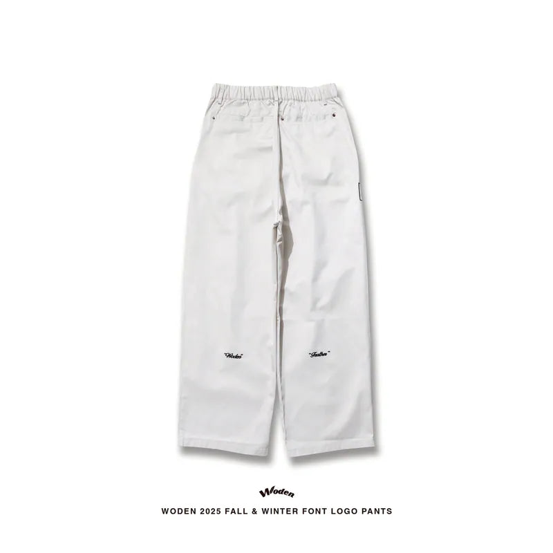 WODEN 2025 Fall & Winter 009 Font LOGO Cargo Pants