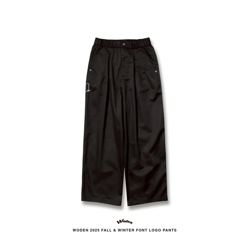 WODEN 2025 Fall & Winter 009 Font LOGO Cargo Pants