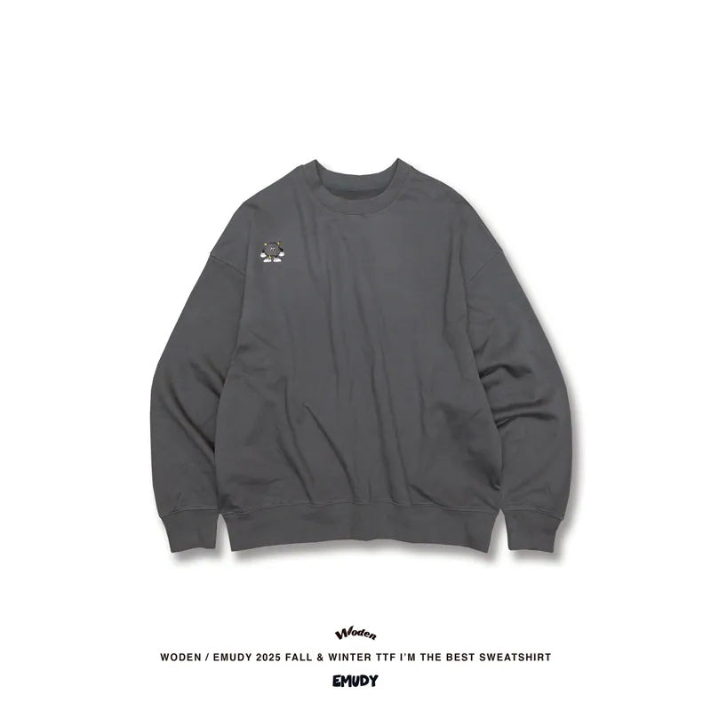 WODEN / EMUDY 2025 Fall & Winter 012 TTF I’M THE BEST Sweatshirt