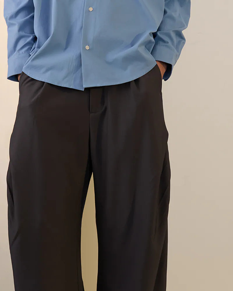 P.B.P - LOOSE-FIT TROUSERS - GRAY