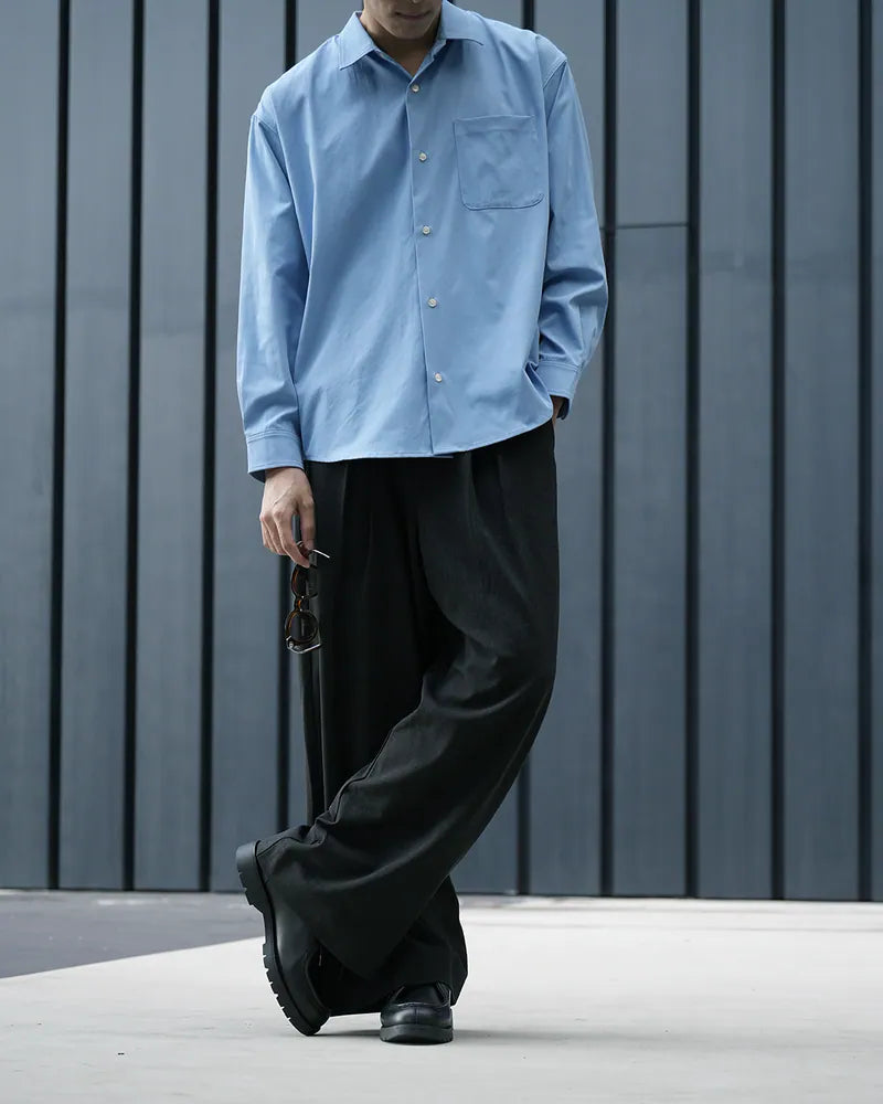 P.B.P - LOOSE-FIT TROUSERS - DARK GRAY