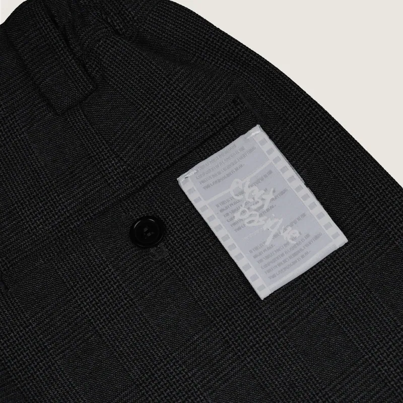 P.B.P - LOOSE-FIT TROUSERS - DARK GRAY