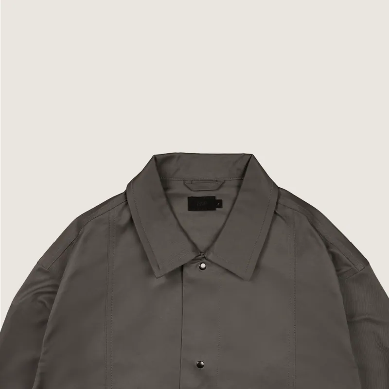 P.B.P - LOOSE FIT POCKET JACKET - DARK GRAY