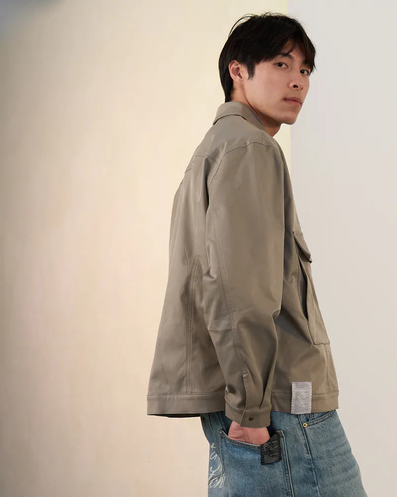 P.B.P - LOOSE FIT POCKET JACKET - GRAY