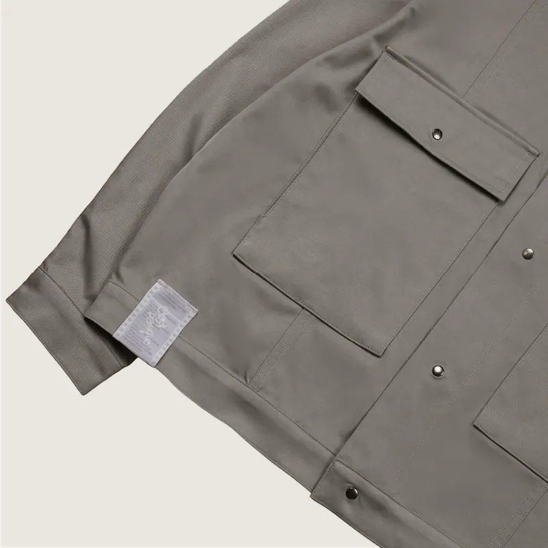 P.B.P - LOOSE FIT POCKET JACKET - GRAY
