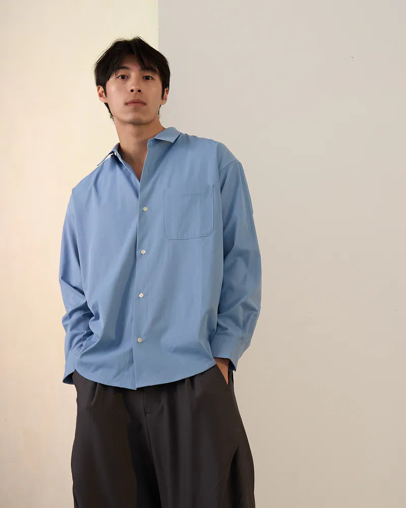 P.B.P - LOOSE FIT DAILY SHIRT - BLUE