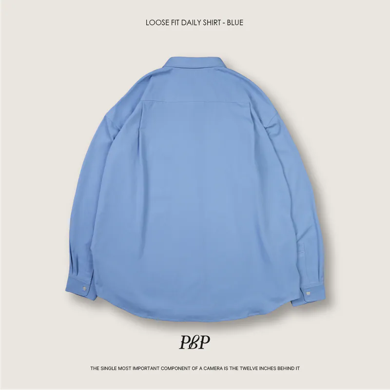 P.B.P - LOOSE FIT DAILY SHIRT - BLUE
