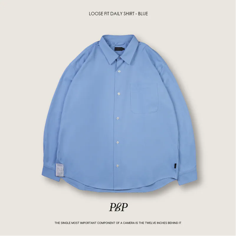 P.B.P - LOOSE FIT DAILY SHIRT - BLUE
