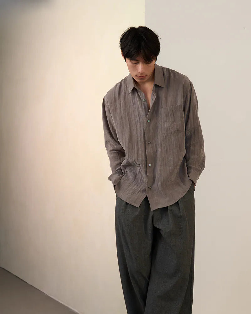 P.B.P - LOOSE FIT DAILY SHIRT - GRAY